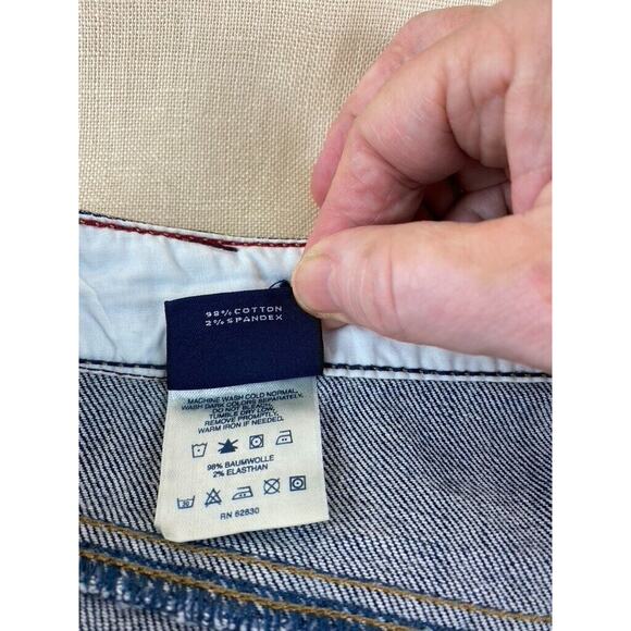 Lands End Womens Original Fit Classic Waist Boot Leg Denim Blue Jeans Size 14 - Picture 7 of 8